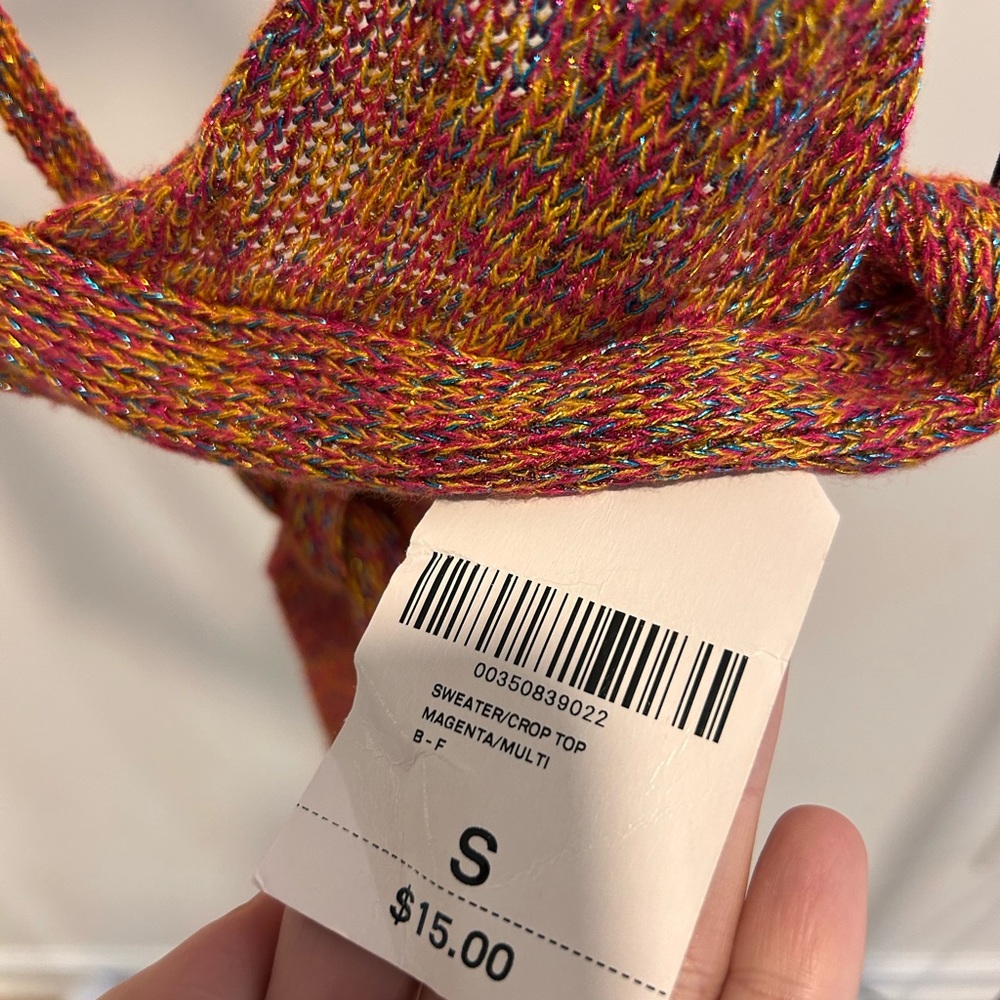 Multicolor Knit Halter Top - Picture 4 of 5